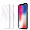 Two Pack Transparent Cheap Tempered Glass Screen Protector 2D Flat Edge Tempered Glass For iPhone X