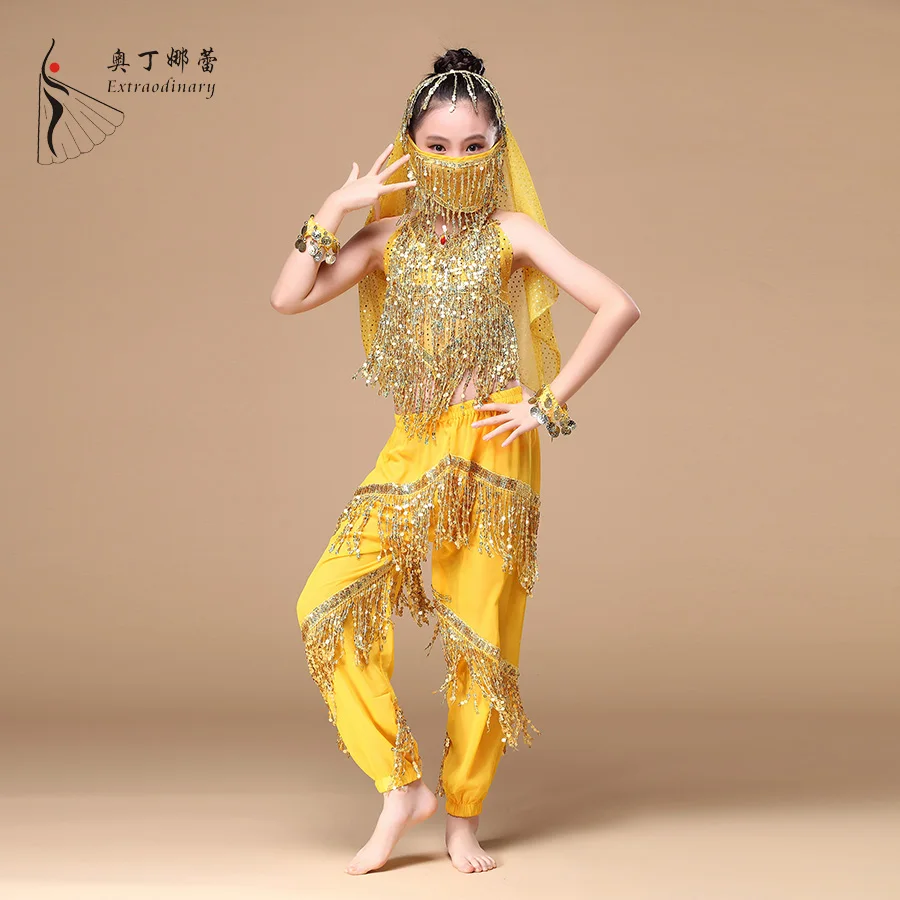

TWK01192 wholesale girl bellydancing costume Tassel Sequin belly dance costume