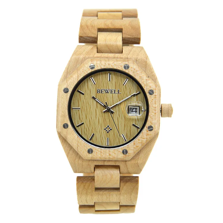 

Japan miyota movement quartz watches wooden men wrist watch, Orginal wood color