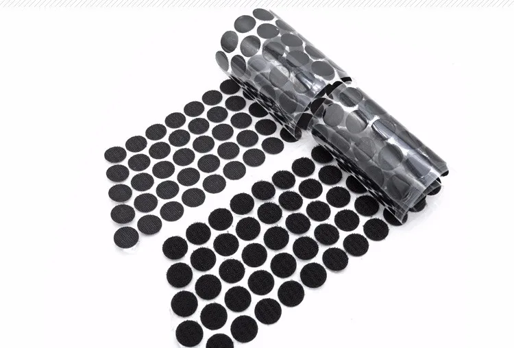 adhesive hook and loop dots