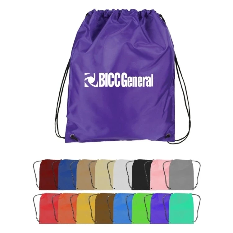 Customized Cheap Polyester Drawstring Bag/wholesale Drawstring Backpack