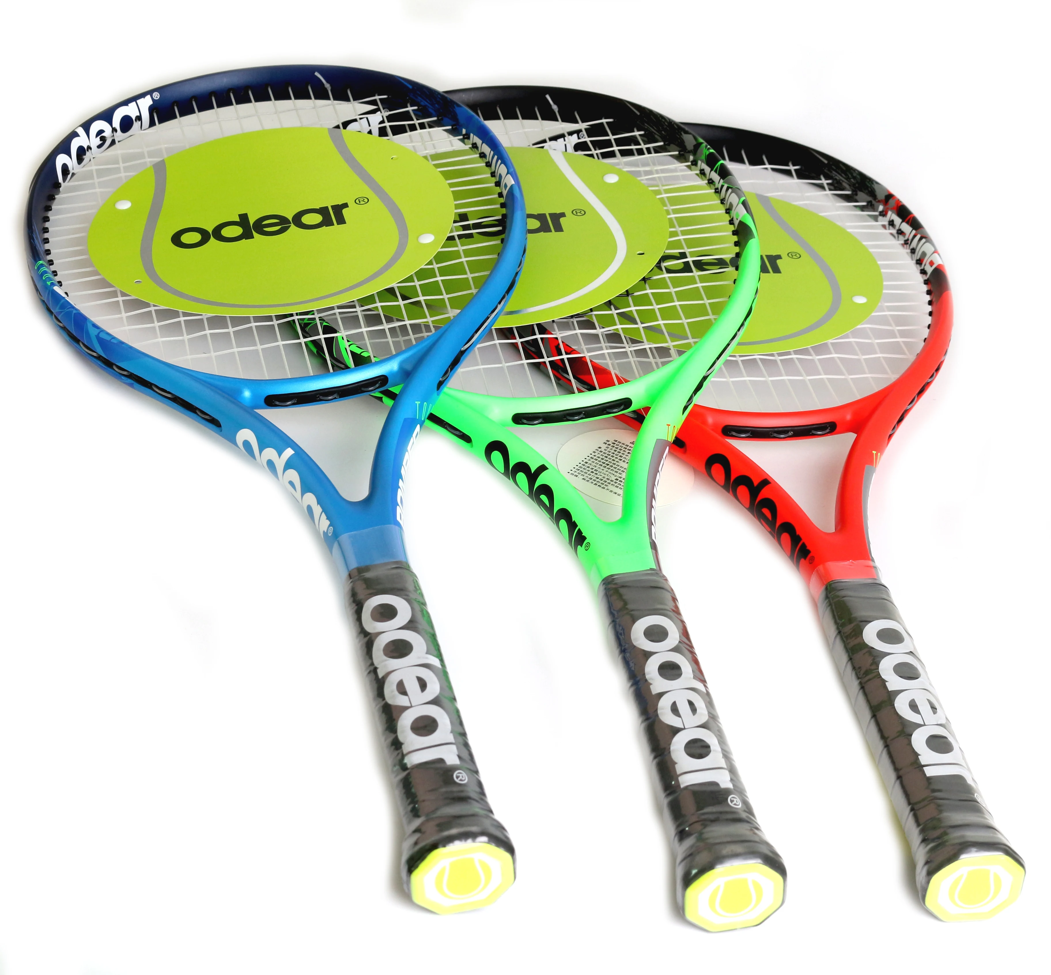 

Odear Wholesale custom Carbon fiber Graphite tennis racket 27 inch, Red/blue/green