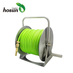 Image of Ready to ship lower price garden irrigation portable metal water hose reel