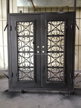 Wrought Iron Luxury Security Door Pre Hung Exterior Door Made In