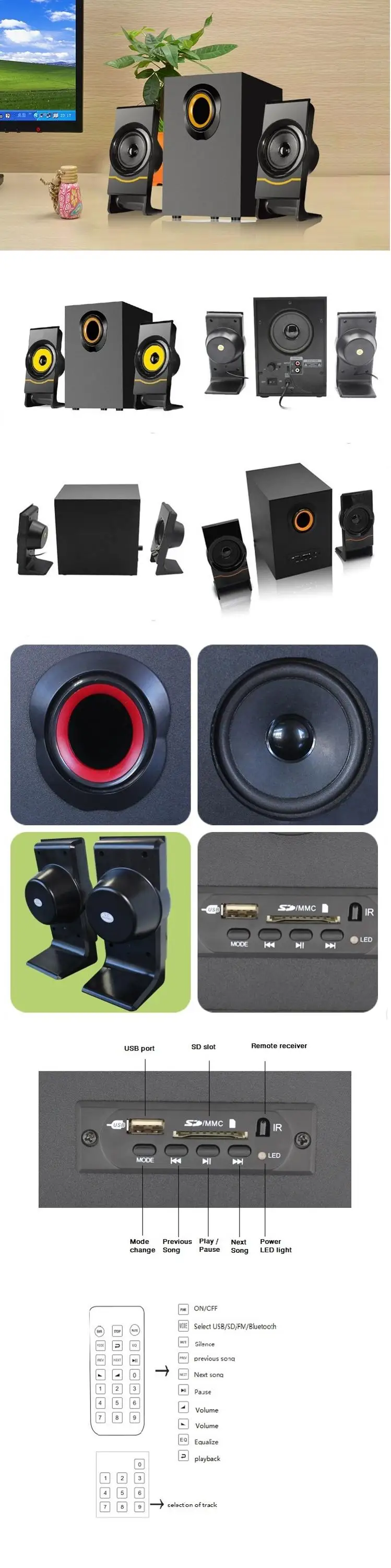 8 inch subwoofer 2.1 home theater