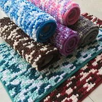 

Chenille looped bath rugs and bath mats super water absorbent