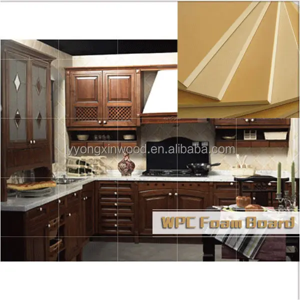 Wpc/pvc holz kunststoff material für die küche schrank/wpc schaum ... Küche holz oder kunststoff