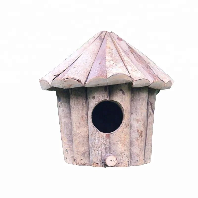 Hanging Garden Wooden Birdhouse With Feeder Buy Garden Eco