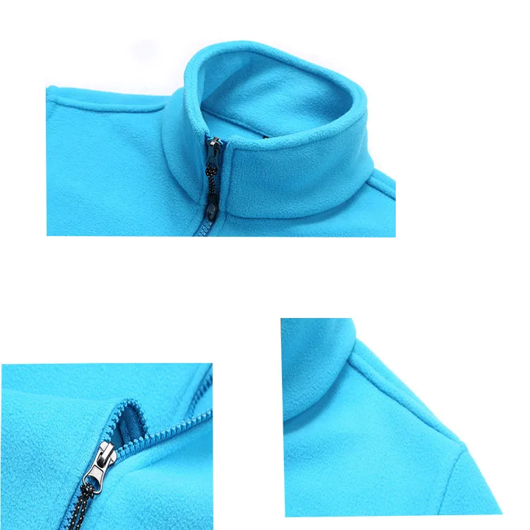 
Men Women Full-zip Soft Polar Fleece Jacket Coat Top Windbreaker For Spring Autumn Winter Outdoor Classic Fit Hiking Camp 