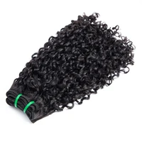 

100% Human Hair Extension Unprocessed Double Drawn Brazilian Virgin Human Hair Weft Extension Curly Pixie Curl