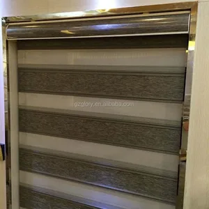 Image of Free shipping rainbow roller blinds, size acceptable, wifi control and wireless control motorized zebra blinds