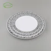 Gold supplier grace tea ware clear foam flower wholesale disposable cheap restaurant plastic plate commercial dinner plates