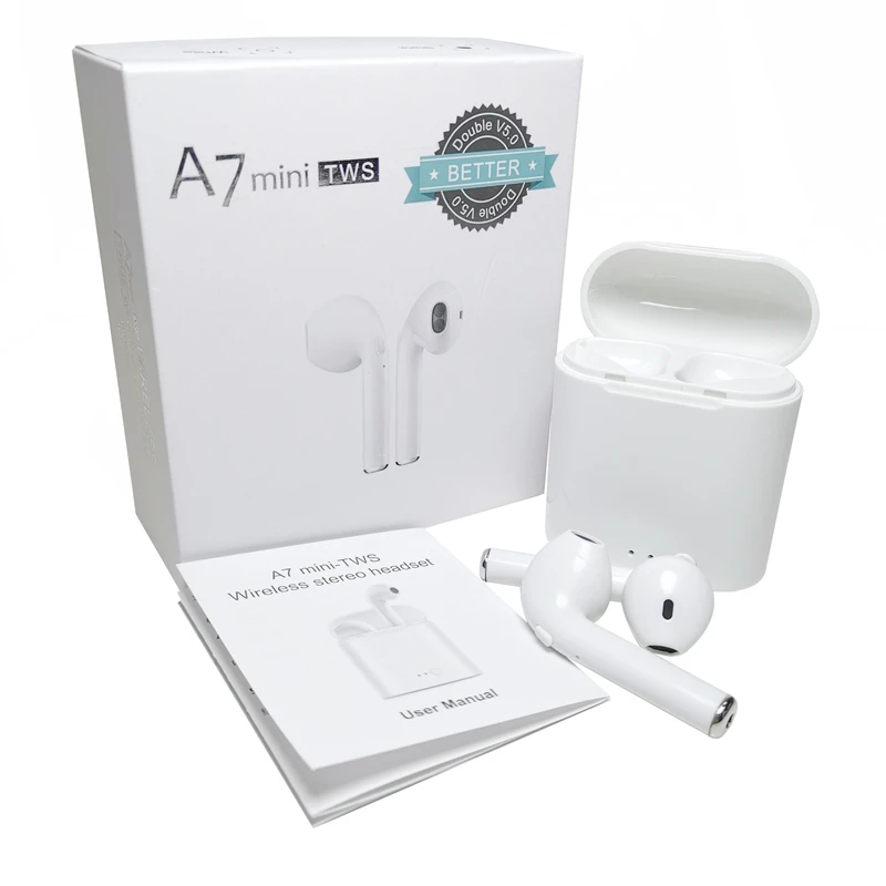 

2019 New TWS A7 Mini true stereo wireless earphones earbuds headphones headsets In-ear BT V5.0 for all smart phone