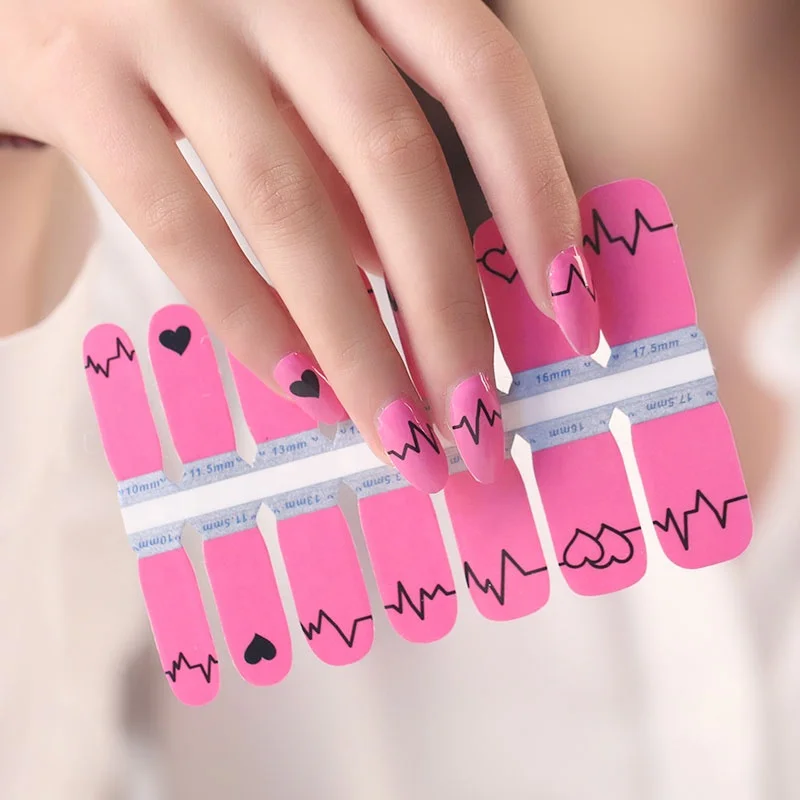 

2024 nail art nail foil sticker nail polish strips wholesale