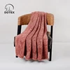 2018 DOTEX China Factory Mink Faux Fur Soft Throw Fuzzy Warm Blanket for bed and Sofa