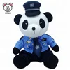 2019 New Personalized Plush Police Panda Teddy Bear Toy With Uniform Brand LOGO Custom Cute Cartoon Kids Soft Toy Stuffed Panda