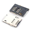 MUP-C720 6&8PIN +SWITHC push push smart card connector with blade switch for ipad