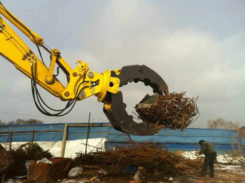 Hydraulic Wood Gripper,Excavator Log Grabber For Excavator Attachments