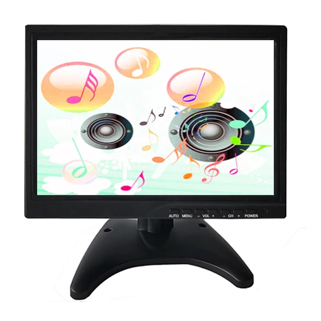 

12v dc 1280x800 10 inch tft lcd monitor for car with hdmi input, Black
