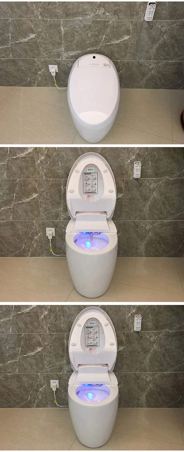 High quality electric intelligent toilet with bidet function