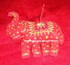 Beaded Embroidery Christmas Hinging Ornaments Elephant Design Shape