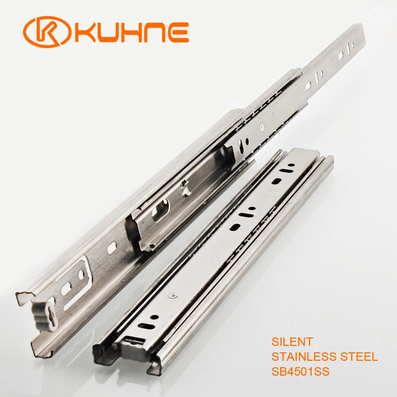 Stainless Steel Drawer Slide Metal European Guides For Furniture