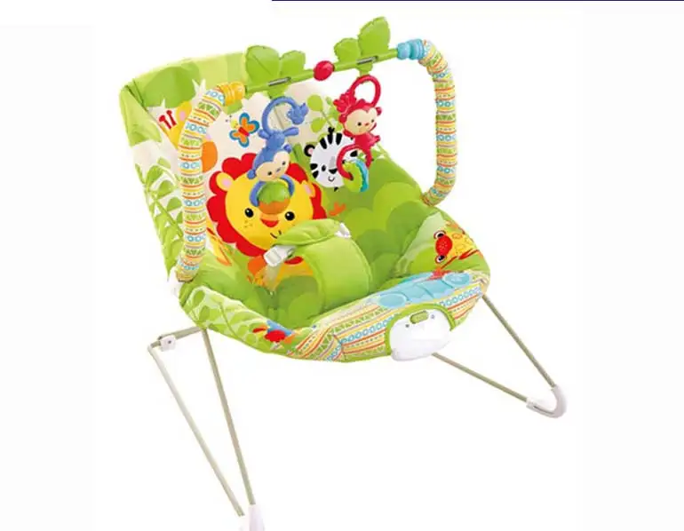 Tropical forest rocking chair baby with vibration