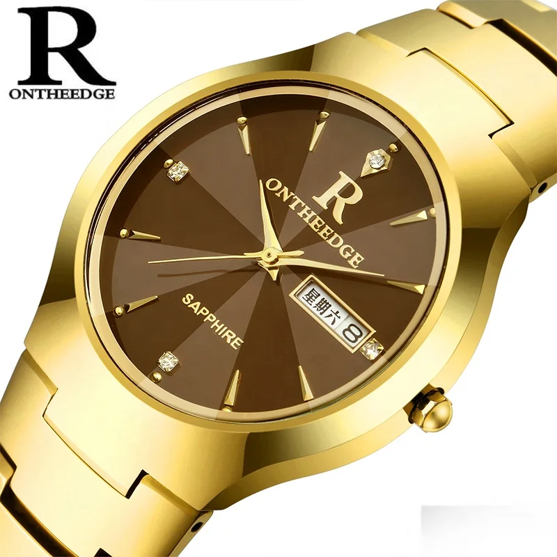 

ONTHEEDGE Men's Watches Luxury Brand Quartz Wrist Watches Men Clock Male Waterproof Sport Watch Relogio Masculino, As the picture or customized