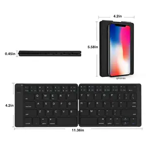 Portable Mini Wireless Keyboard with Mouse Touchpad USB Rechargeable Combos for Smart phone, Pad, Android TV