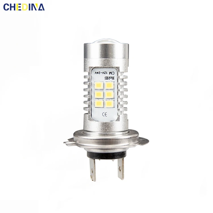 Chedina H4 2835 21SMD Auto LED Fog Light 12V Super Bright Led Fog Lamp