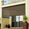 External Aluminum Sun Shading Cassette Zipper Track Zip Screen Blind