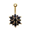 VRIUA Plugs Hot Sale Limited Belly Button Rings Piercing 316l Flower Navel Bars Jewelry