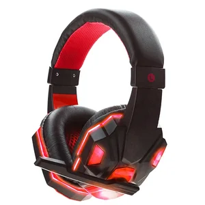 Wired LED Light Up Gaming Headset Microphone