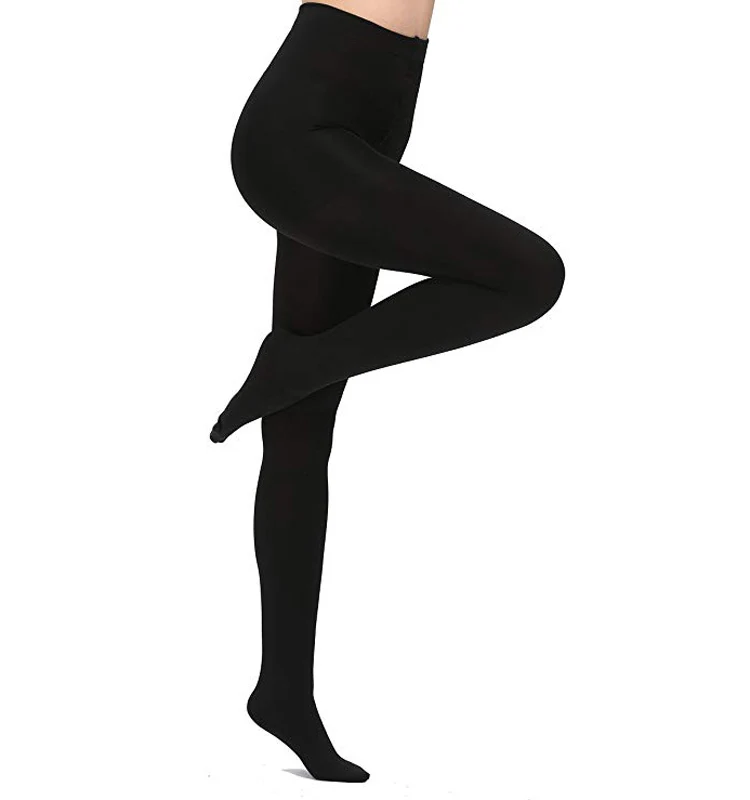 Women's Opaque Warm Tights Fleece Lining Pantyhose,Black Buy Womens Black Pantyhose,Tights