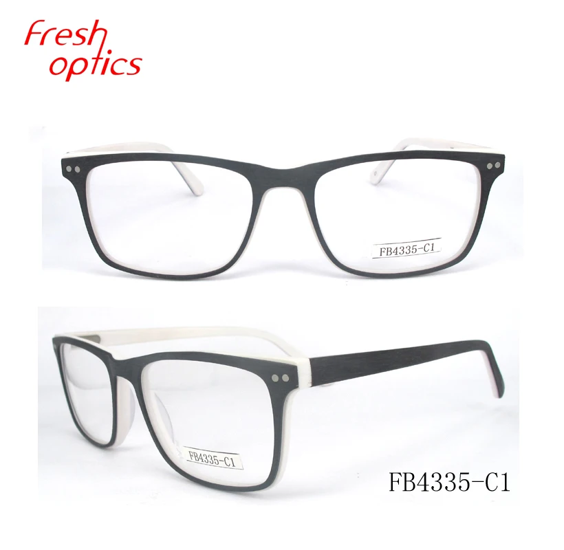 

FB4335 Wooden fashion acetate material optical frames eyewear glass unisex style
