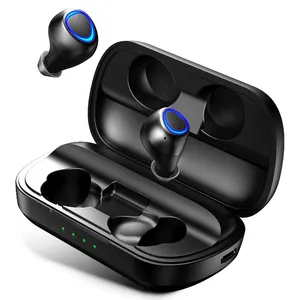 Waterproof TWS Wireless Earbuds 2500mAh Type C Charging Case