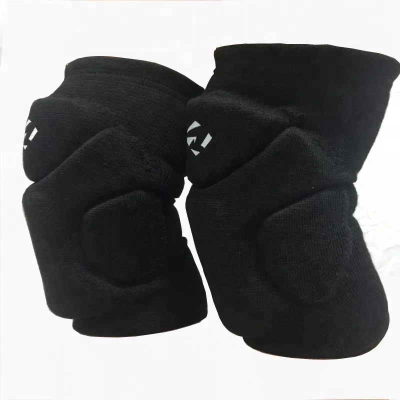 

Professional comfortable breatchable adjustable sports knee protector, Black