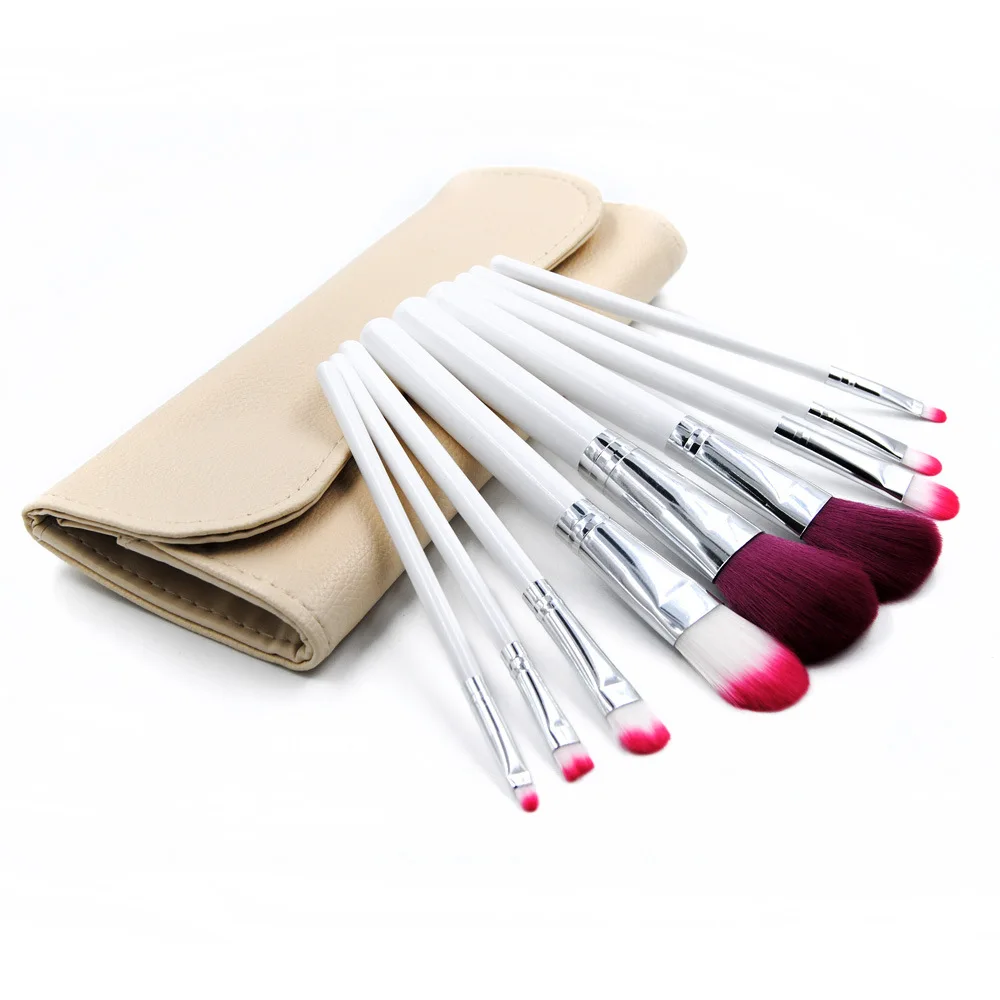 No Logo Cruelty Free Personalized Leather Natural Eye Face Mermaid Vegan Professional Makeup Brushes Private Label