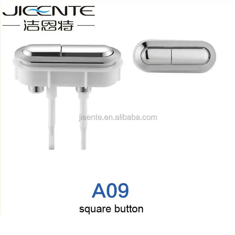 
Bathroom Accessory Chrome Rectangle Toilet Push Button 