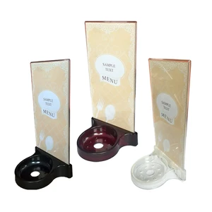 Acrylic Menu Holder Restaurant Table Call Button