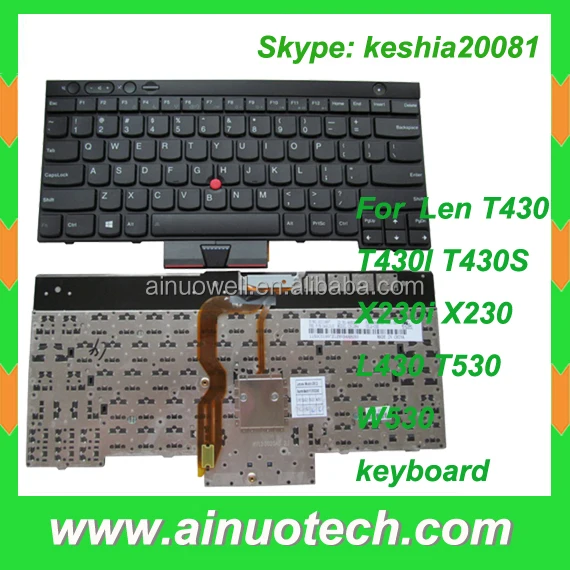 Brand new Laptop keyboard for Lenovo T430 T430I T430S T410 T440P X220 X230 L430 T530 W530 Keyboard for Thinkpad E520 E525 E530