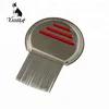 Hot sale pet human head stainless steel metal anti lice nit comb