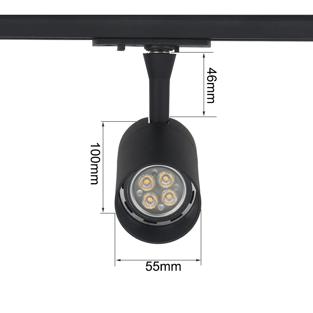
Good quality factory price adjustable mini aluminum spot track light gu10 
