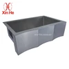 New design stainless steel 304 single bowl big wave apron front sink for kitchen