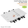 Waterproof 1200W grid tie micro inverter with communication function, 22-50VDC input voltage suitable for 1500W 36V solar system