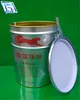 20L empty steel lubricant oil drum/can/bucket/barrel/pail with selected lid and handle