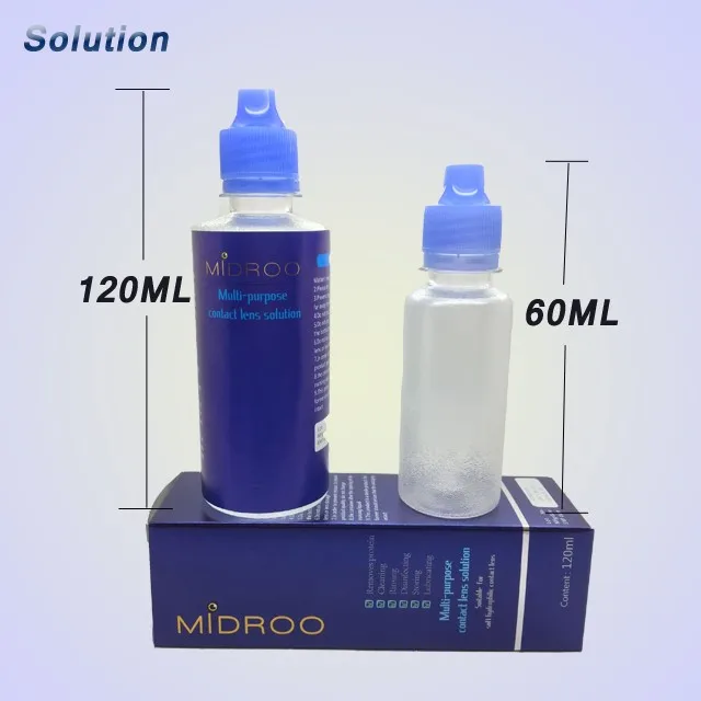 Contact Lenses Solution 60ml 120ml 360ml Can Oem Put Your Logo Solution