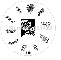 2015 new A Series A19 Nail Art Polish DIY Stamping Plates Image Templates Nail Stamp Stencil
