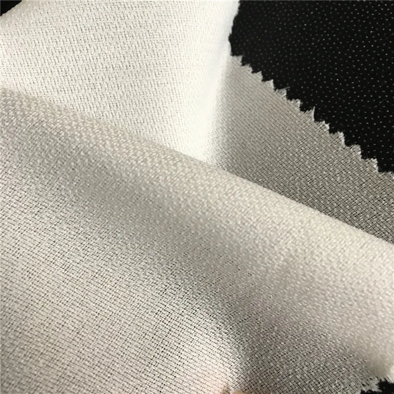 Wholesale Double Dot Woven Interlining Plain Weave Fabric Waterjet ...