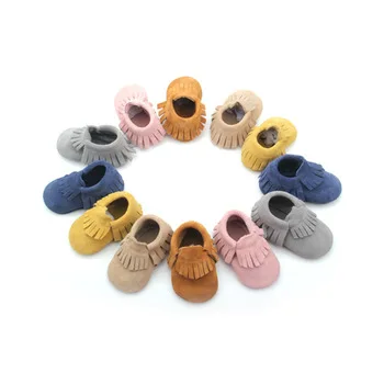 

BEIBEINOYA Leather Baby Moccasins Baby Girl Shoes Kids Wholesale Moccasins Newborn, Optional